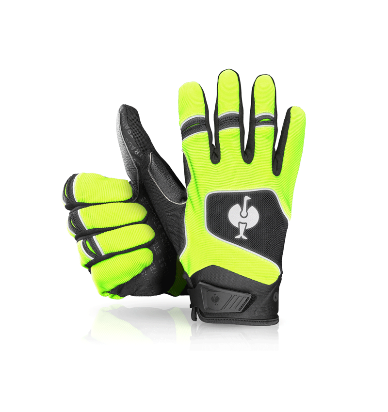 Personal Protection: Gloves e.s.ambition + black/high-vis yellow