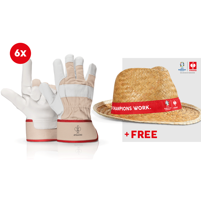 Collaborations: 6x Full leather gloves Phoenix + EURO2024 Hat