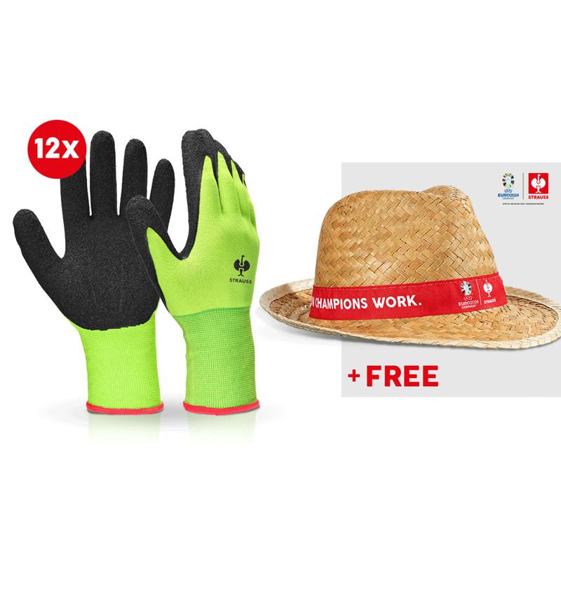 Collaborations: 12x Latex knitted gloves Senso Grip + EURO2024 Hat