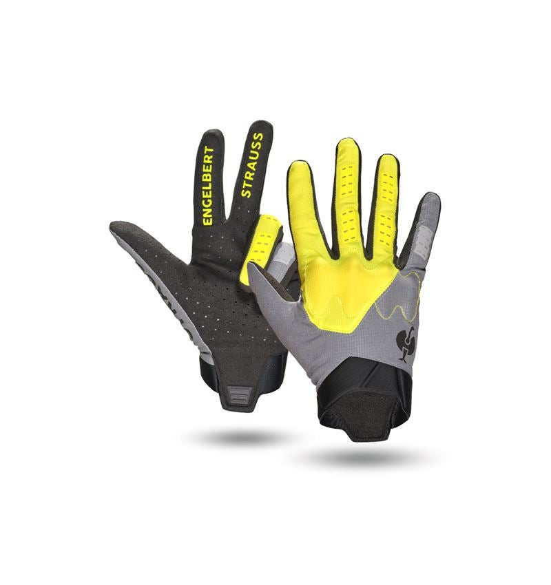 Hybrid: Handskar e.s.trail, light + acidgul/basaltgrå/svart