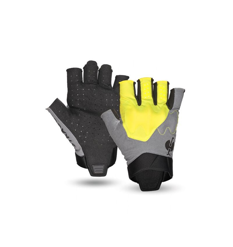 Hybrid: Handskar e.s.trail, short + acidgul/basaltgrå/svart