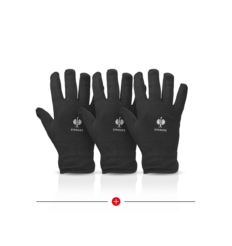 Arbetsskydd: 3 for 2 e.s. vinterhandskar Fleece Comfort + svart