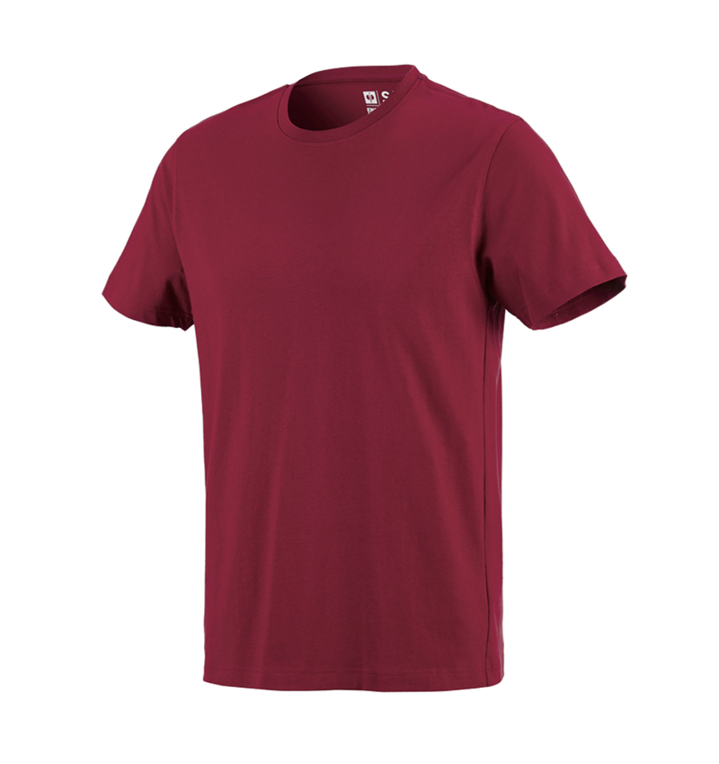 Överdelar: e.s. T-Shirt cotton + bordeaux