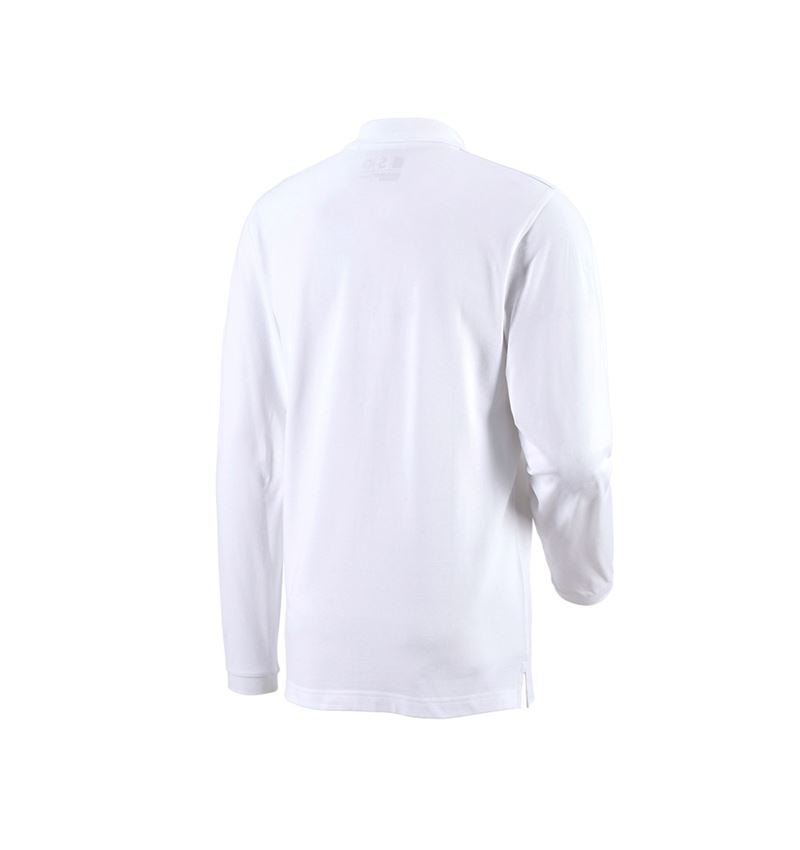 Plumbers / Installers: e.s. Long sleeve polo cotton Pocket + white 2
