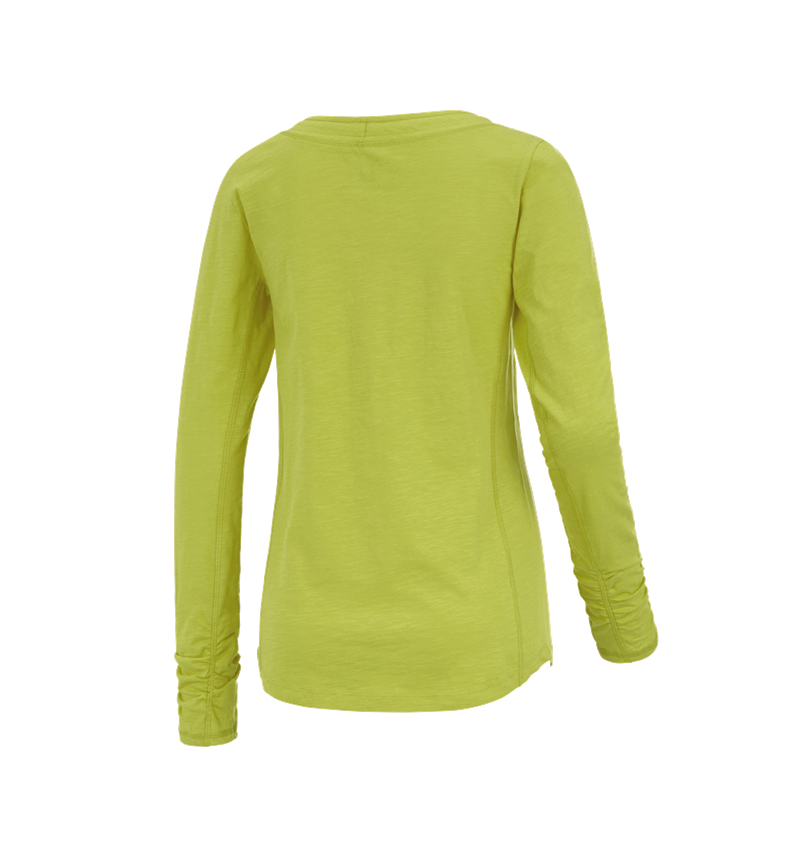 Shirts, Pullover & more: e.s. Long sleeve cotton slub, ladies' + maygreen 1