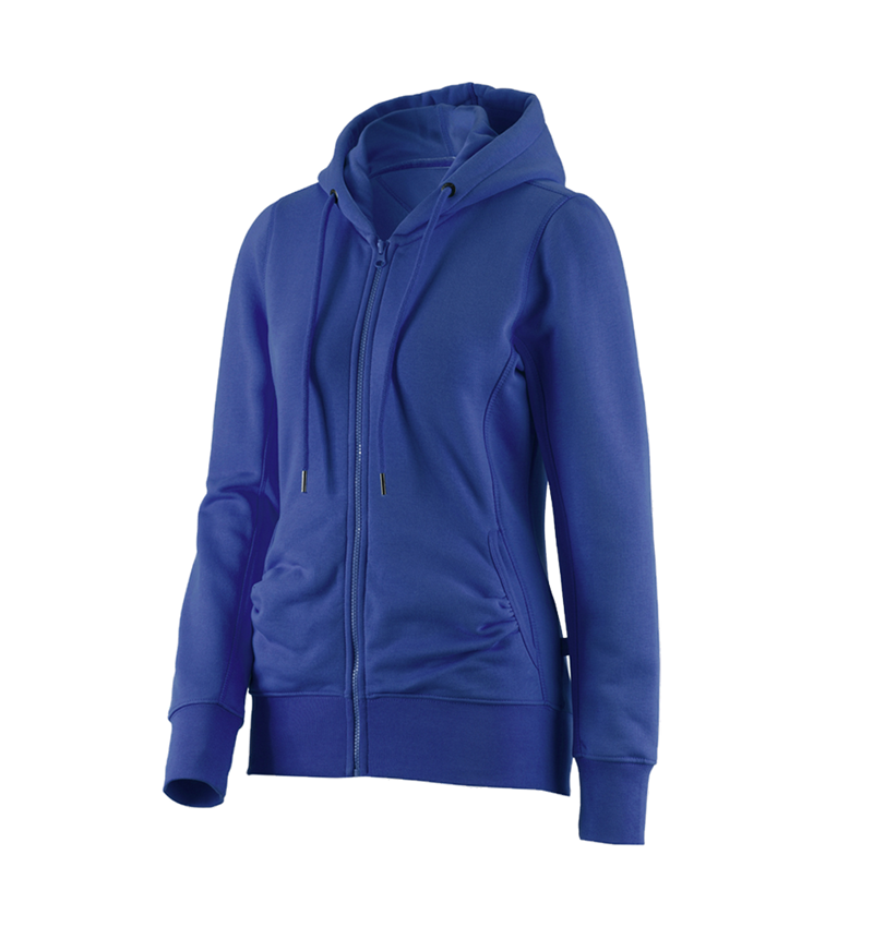 Shirts, Pullover & more: e.s. Hoody sweatjacket poly cotton, ladies' + royal