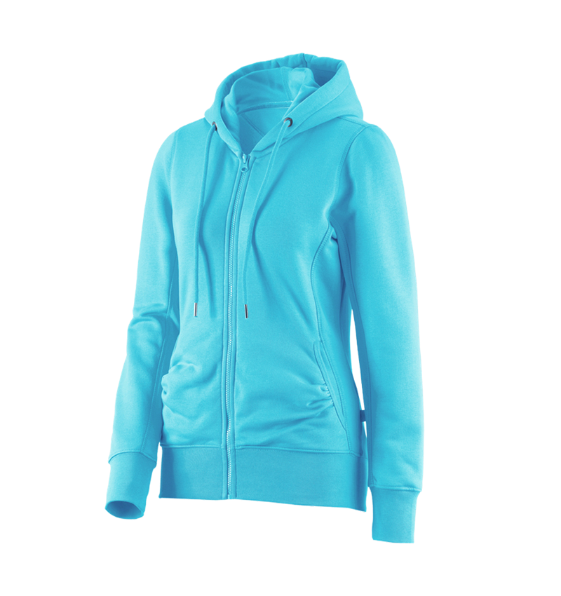 Shirts, Pullover & more: e.s. Hoody sweatjacket poly cotton, ladies' + capri