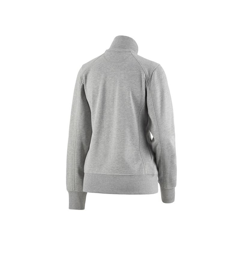 Shirts, Pullover & more: e.s. Sweat jacket poly cotton, ladies' + grey melange 1