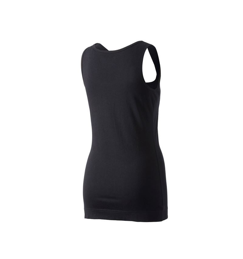 Shirts, Pullover & more: e.s. Long tank cotton, ladies' + black 3