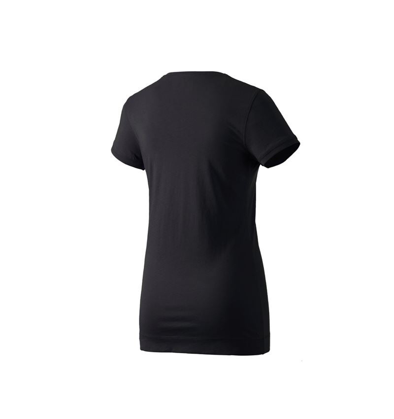 Överdelar: e.s. Long-Shirt cotton, dam + svart 2