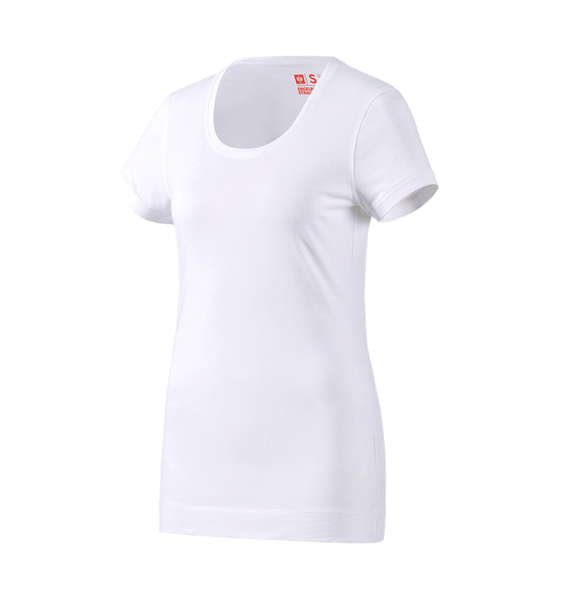Shirts, Pullover & more: e.s. Long shirt cotton, ladies' + white 1