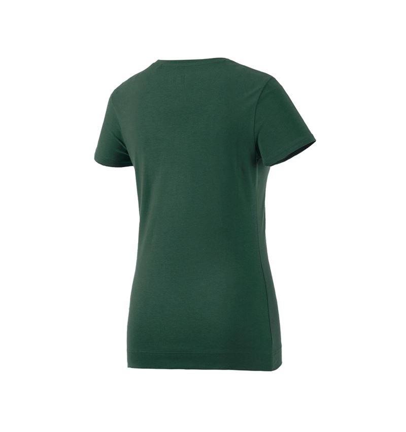 Teman: e.s. T-Shirt cotton stretch, dam + grön 3