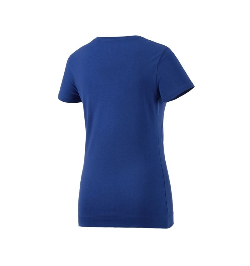 Överdelar: e.s. T-Shirt cotton stretch, dam + kornblå 3