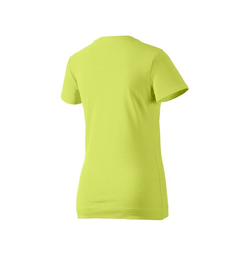 Överdelar: e.s. T-Shirt cotton stretch, dam + majgrön 3