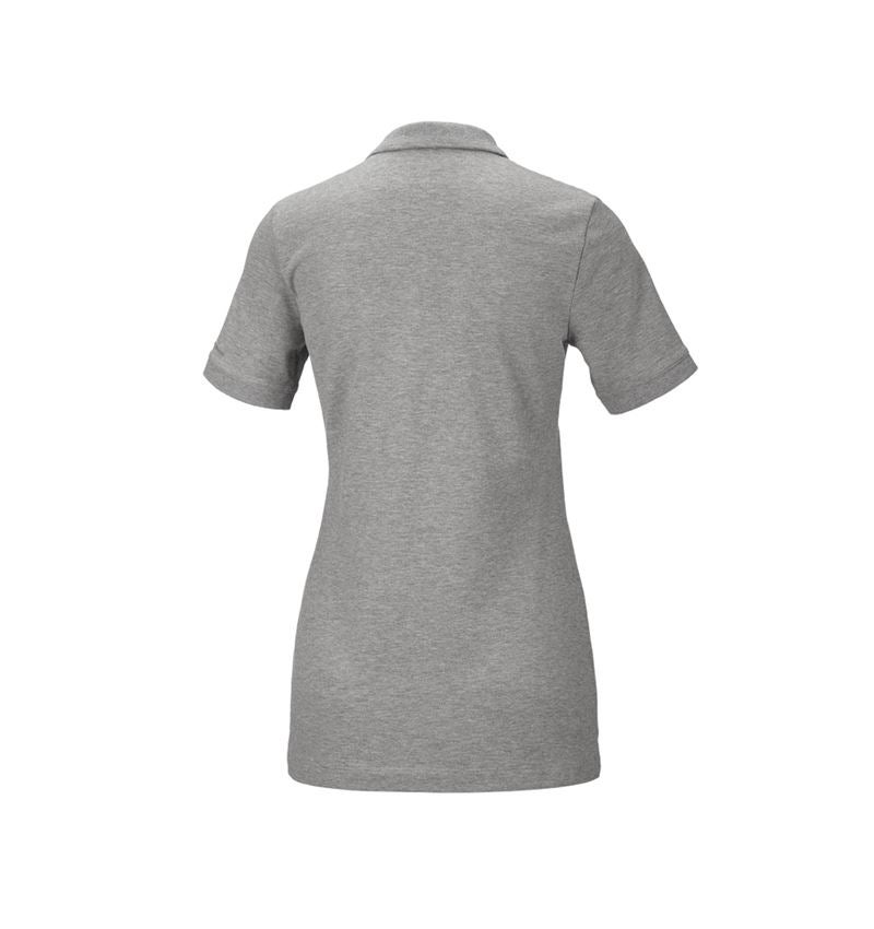 Shirts, Pullover & more: e.s. Pique-Polo cotton stretch, ladies' + grey melange 3