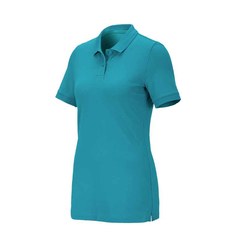 Plumbers / Installers: e.s. Pique-Polo cotton stretch, ladies' + ocean 2
