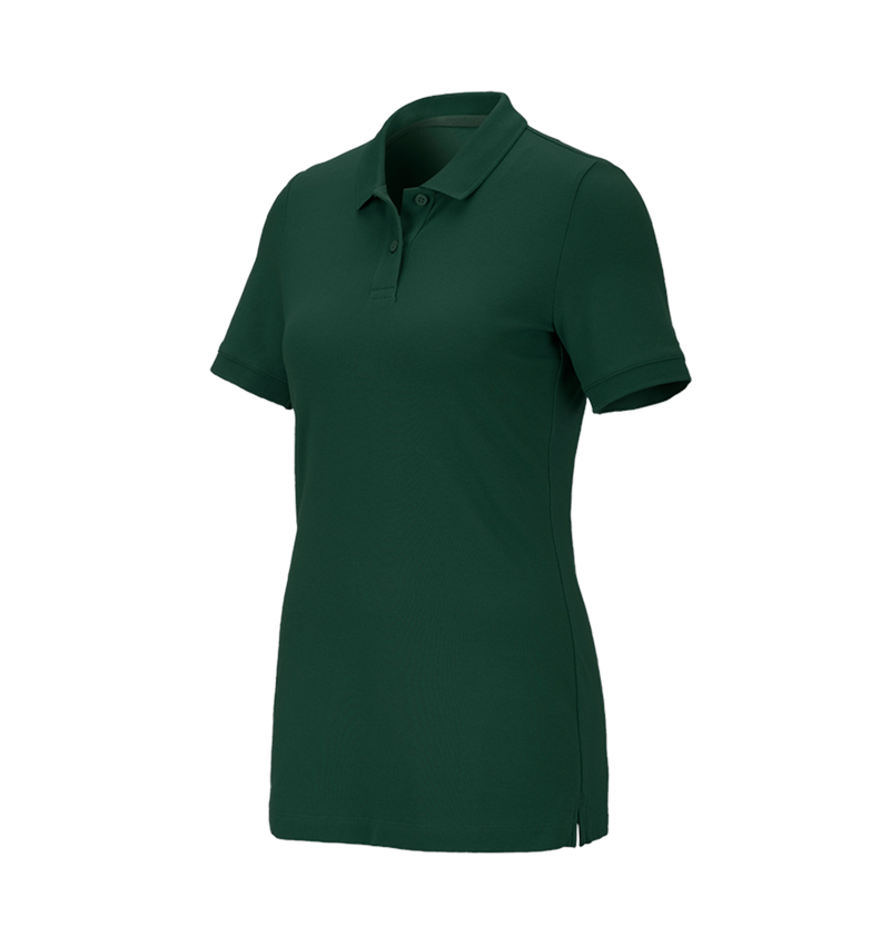 Plumbers / Installers: e.s. Pique-Polo cotton stretch, ladies' + green 2