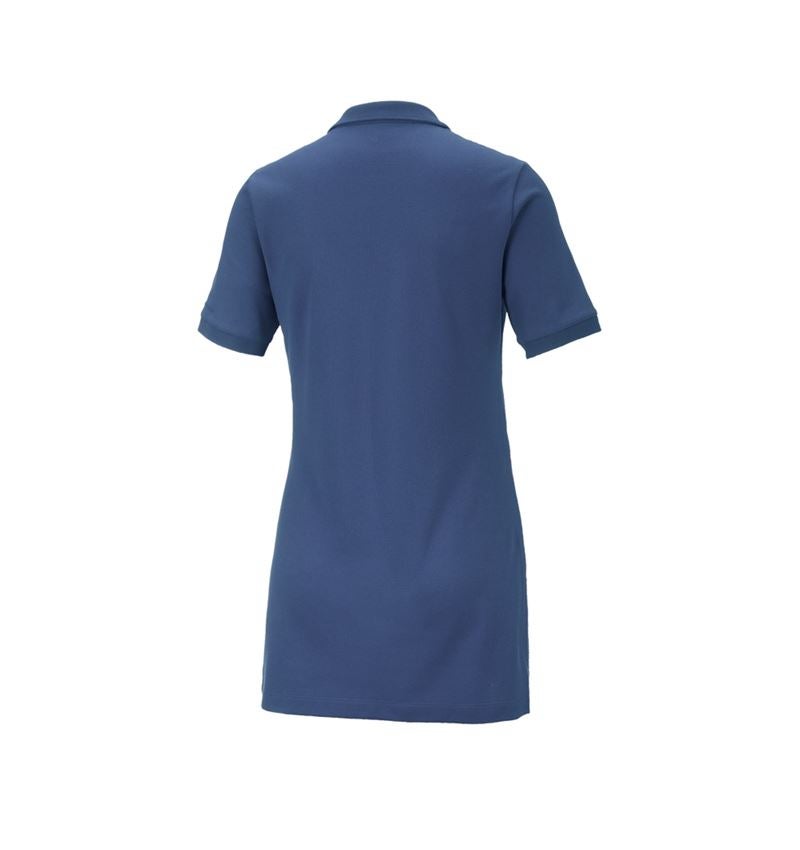 Plumbers / Installers: e.s. Pique-Polo cotton stretch, ladies', long fit + cobalt 3