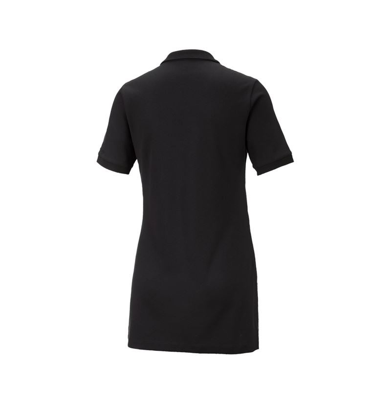 Shirts, Pullover & more: e.s. Pique-Polo cotton stretch, ladies', long fit + black 3