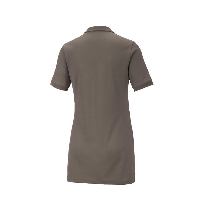 Plumbers / Installers: e.s. Pique-Polo cotton stretch, ladies', long fit + stone 3