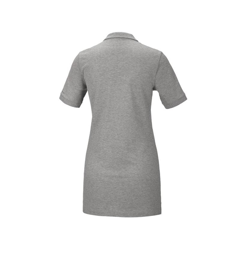 Plumbers / Installers: e.s. Pique-Polo cotton stretch, ladies', long fit + grey melange 3