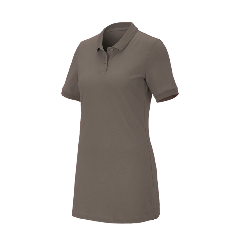 Plumbers / Installers: e.s. Pique-Polo cotton stretch, ladies', long fit + stone 2