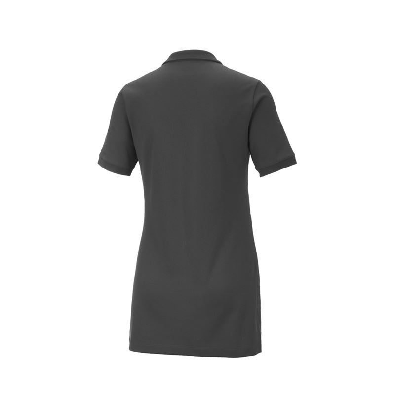 Plumbers / Installers: e.s. Pique-Polo cotton stretch, ladies', long fit + anthracite 3