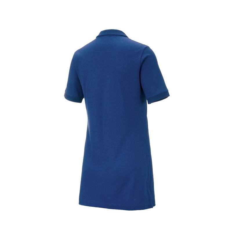 Plumbers / Installers: e.s. Pique-Polo cotton stretch, ladies', long fit + alkaliblue 3