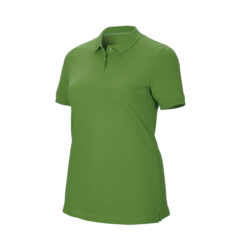Plumbers / Installers: e.s. Pique-Polo cotton stretch, ladies', plus fit + seagreen 2