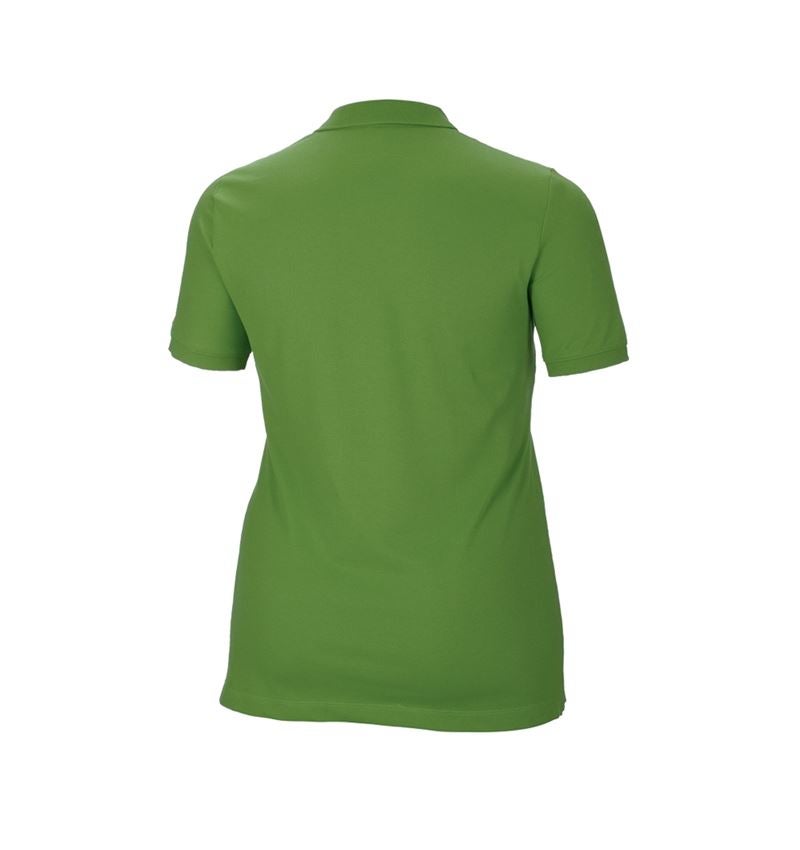 Plumbers / Installers: e.s. Pique-Polo cotton stretch, ladies', plus fit + seagreen 3