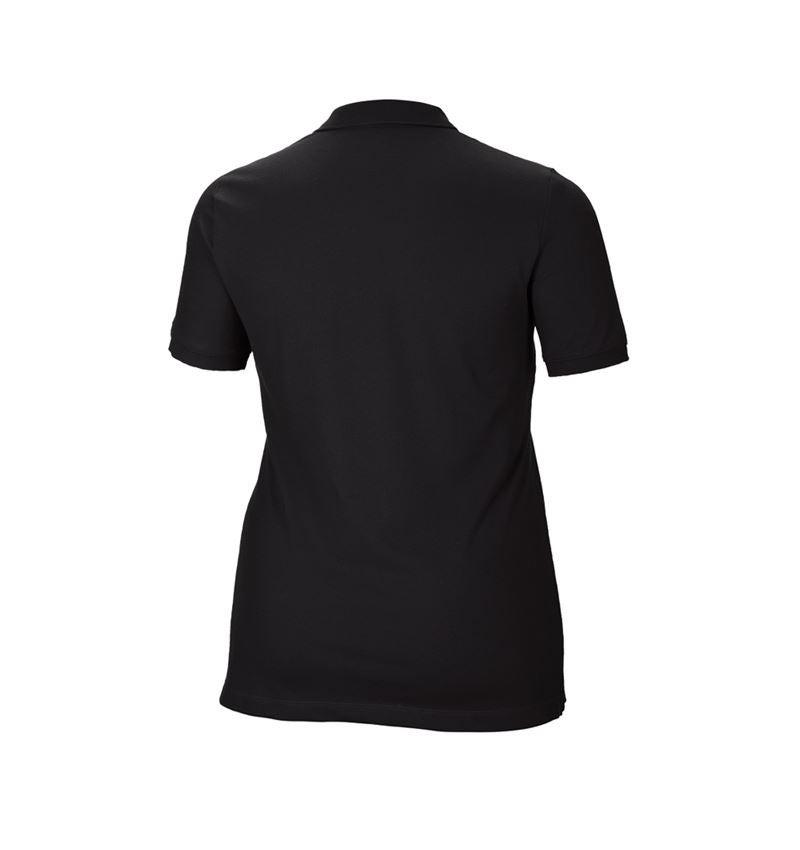 Plumbers / Installers: e.s. Pique-Polo cotton stretch, ladies', plus fit + black 3