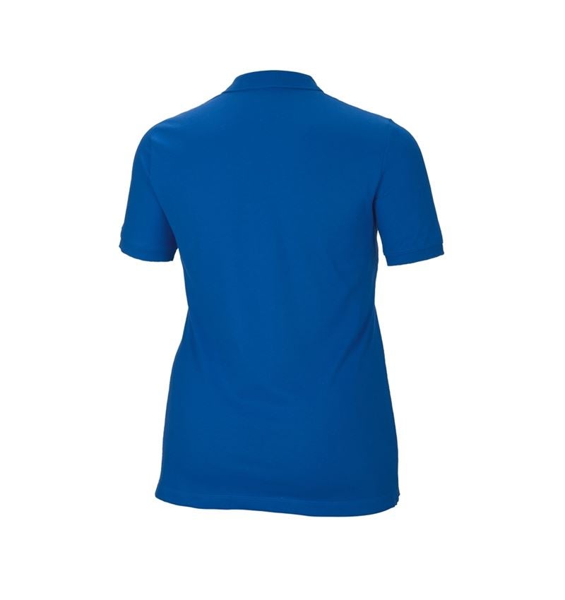 Plumbers / Installers: e.s. Pique-Polo cotton stretch, ladies', plus fit + gentianblue 3