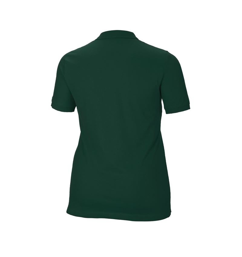 Plumbers / Installers: e.s. Pique-Polo cotton stretch, ladies', plus fit + green 3