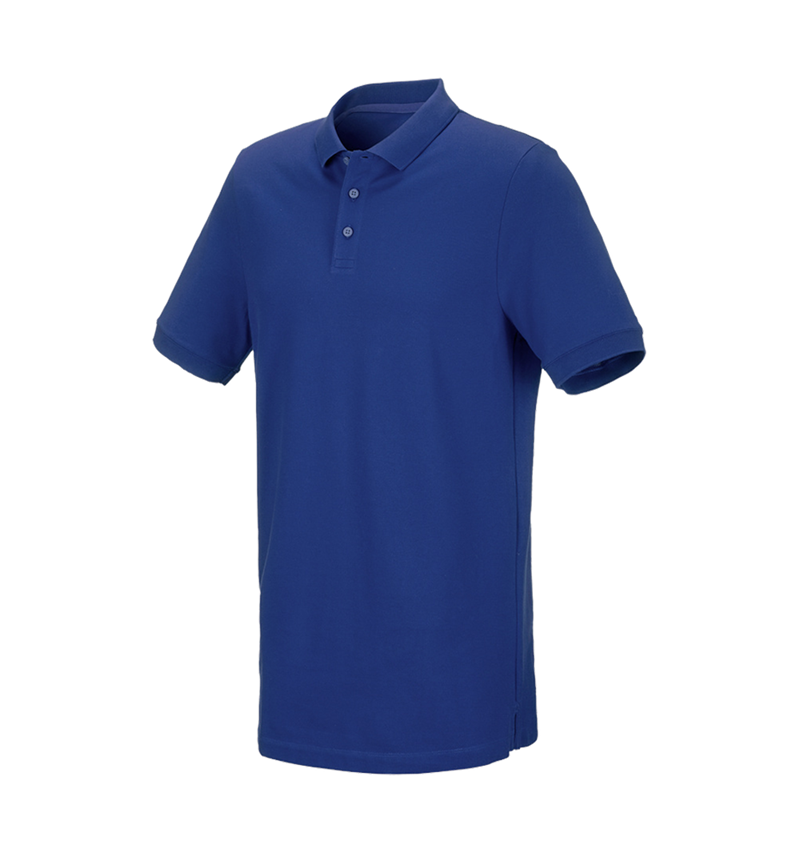 Shirts, Pullover & more: e.s. Piqué-Polo cotton stretch, long fit + royal 2