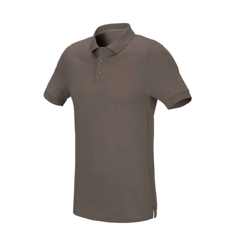 Plumbers / Installers: e.s. Pique-Polo cotton stretch, slim fit + stone 2
