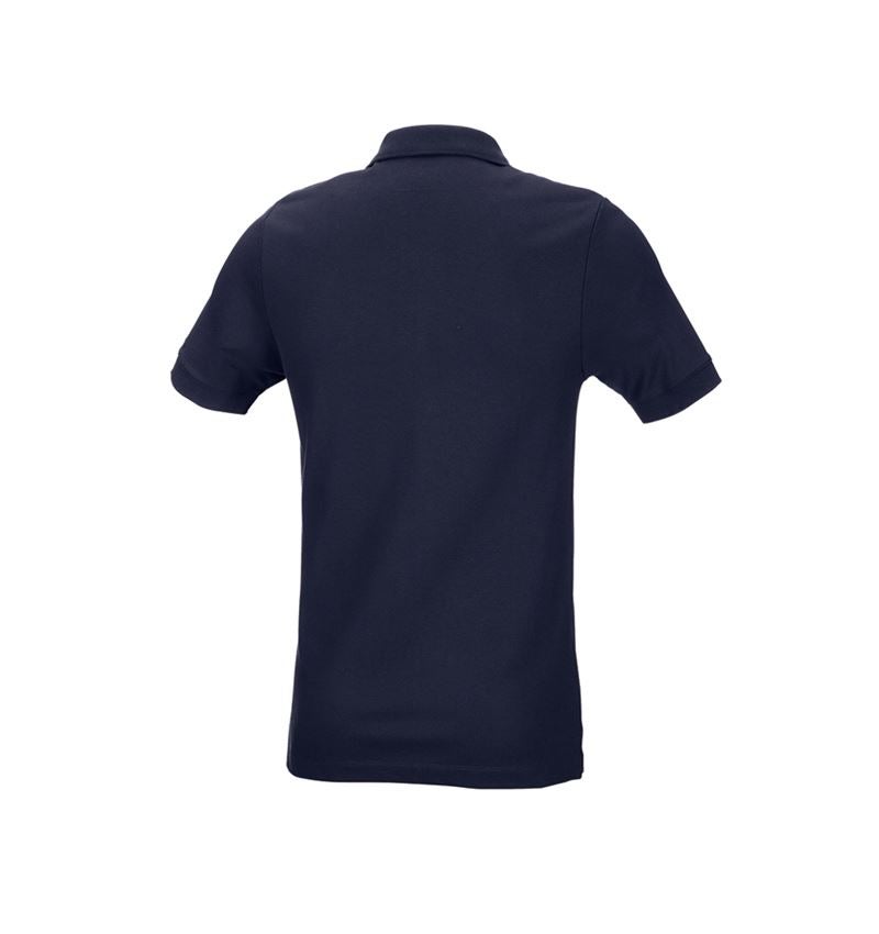 Shirts, Pullover & more: e.s. Pique-Polo cotton stretch, slim fit + navy 3