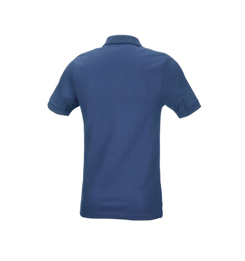 Plumbers / Installers: e.s. Pique-Polo cotton stretch, slim fit + cobalt 3