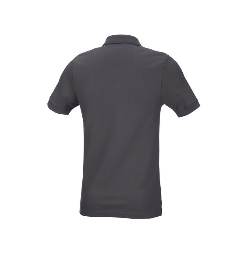 Shirts, Pullover & more: e.s. Pique-Polo cotton stretch, slim fit + anthracite 3