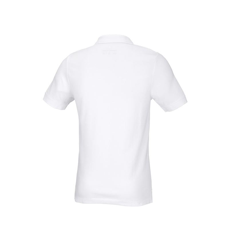 Plumbers / Installers: e.s. Pique-Polo cotton stretch, slim fit + white 3