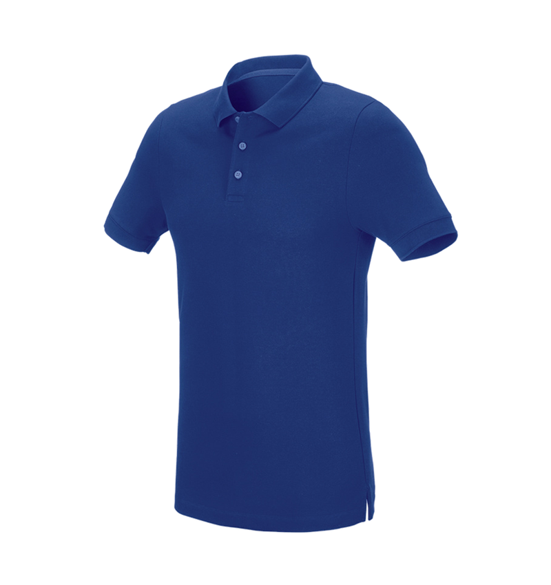 Plumbers / Installers: e.s. Pique-Polo cotton stretch, slim fit + royal 2