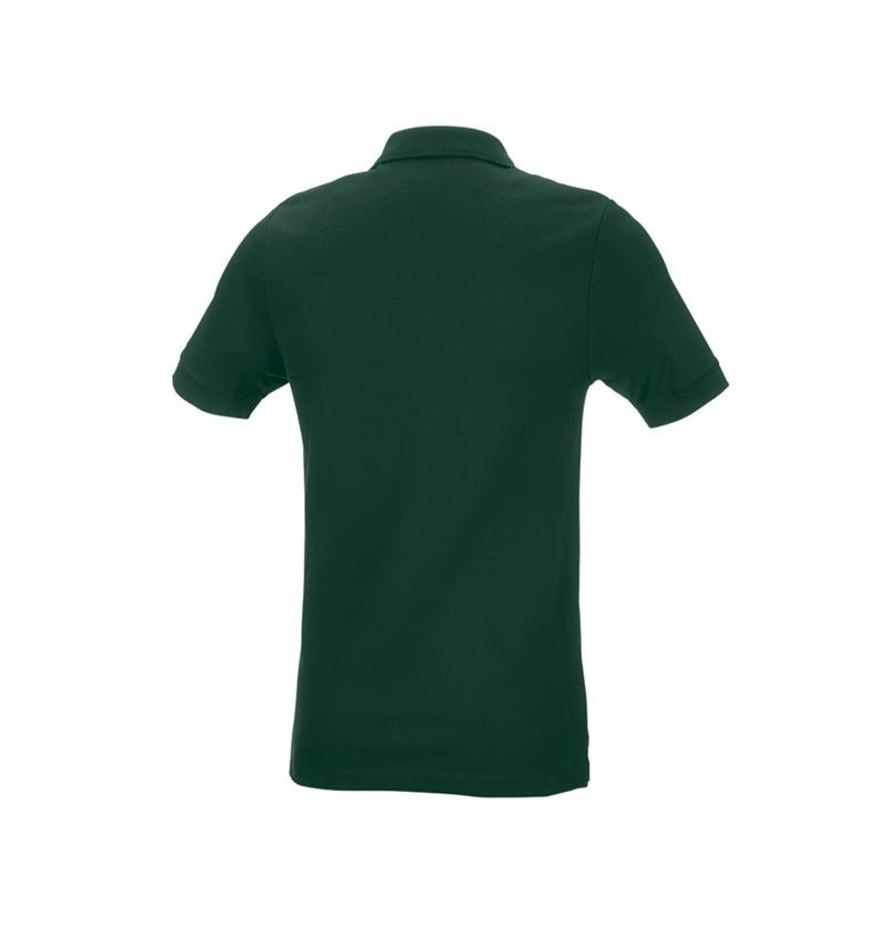 Överdelar: e.s. Pique-Polo cotton stretch, slim fit + grön 3