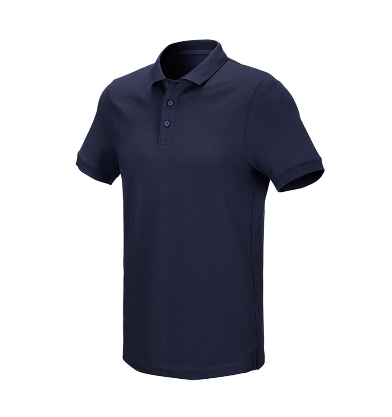 Plumbers / Installers: e.s. Pique-Polo cotton stretch + navy 2