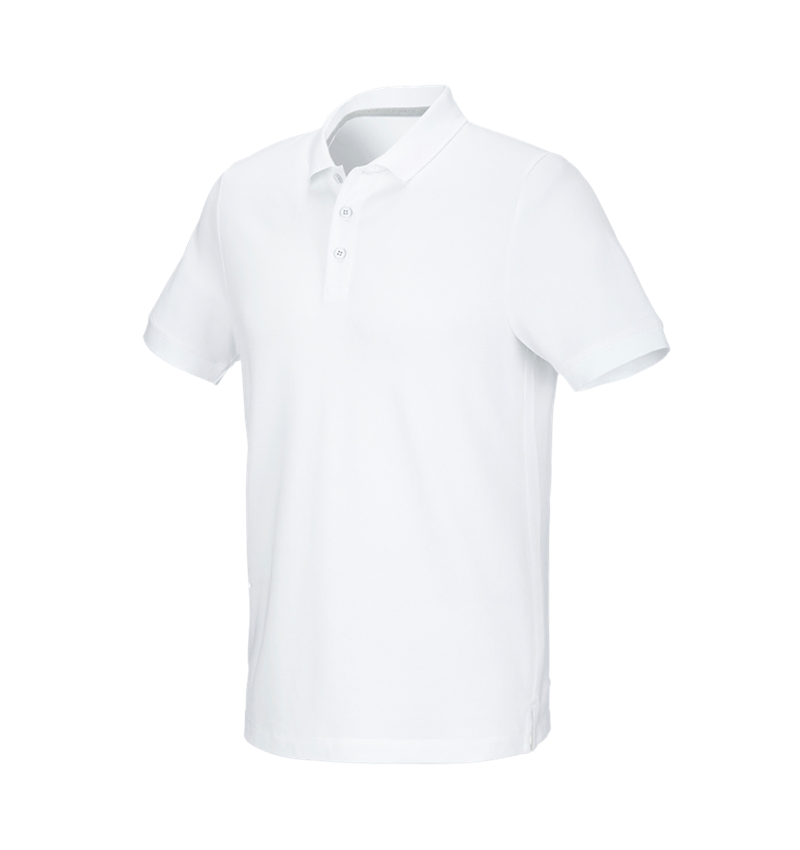 Shirts, Pullover & more: e.s. Pique-Polo cotton stretch + white 3