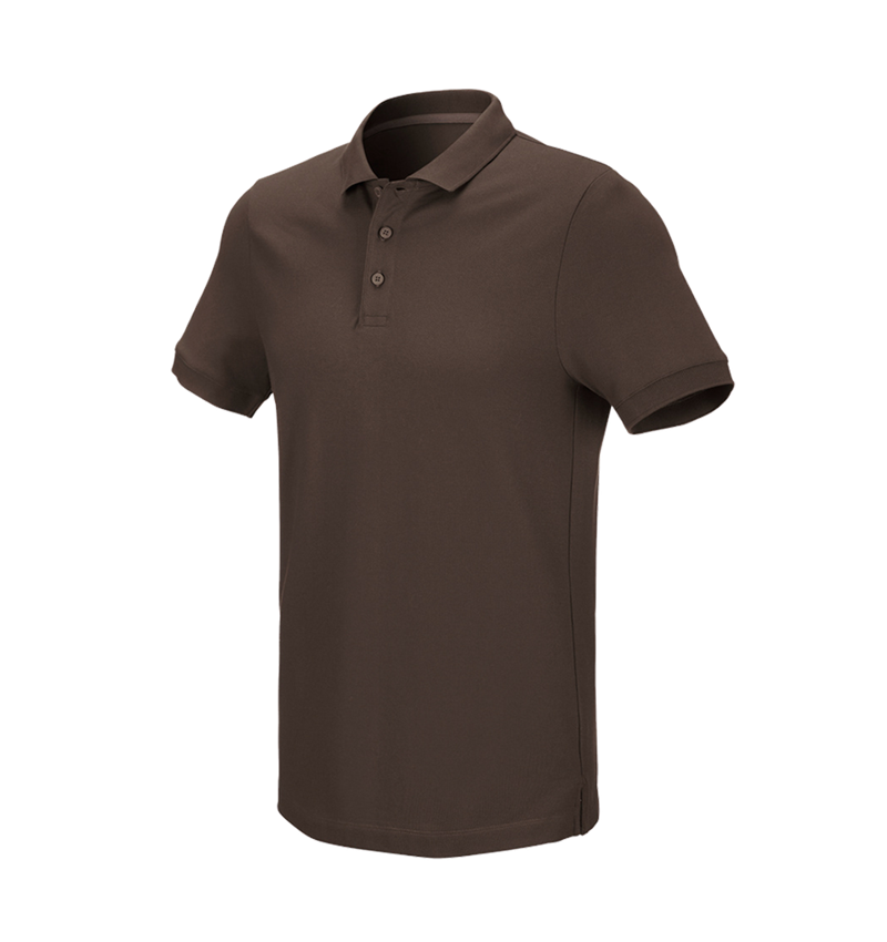 Plumbers / Installers: e.s. Pique-Polo cotton stretch + chestnut 2