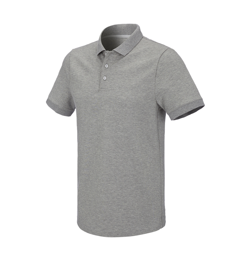 Plumbers / Installers: e.s. Pique-Polo cotton stretch + grey melange 2