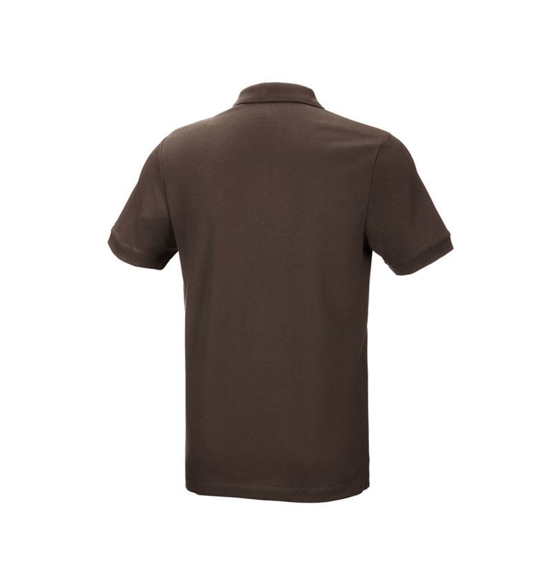 Plumbers / Installers: e.s. Pique-Polo cotton stretch + chestnut 3