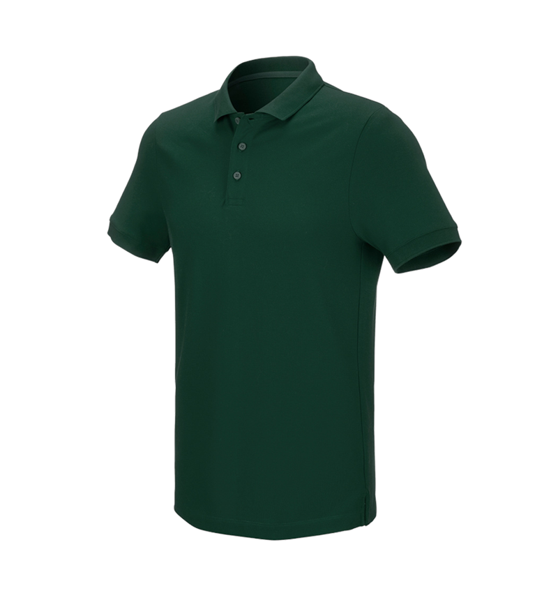 Shirts, Pullover & more: e.s. Pique-Polo cotton stretch + green 2
