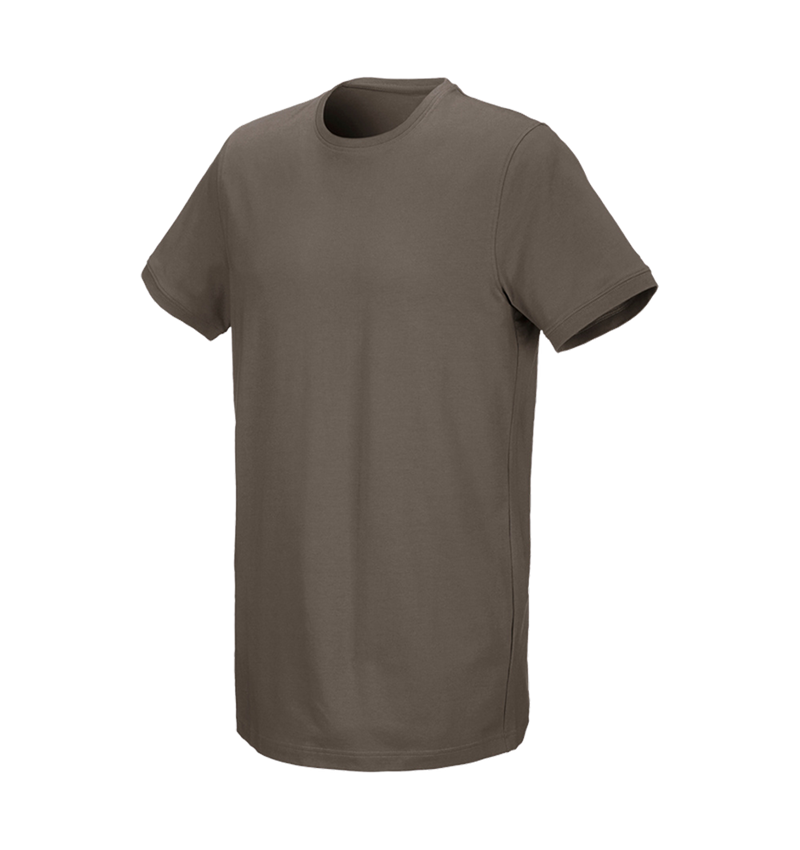 Överdelar: e.s. T-shirt cotton stretch, long fit + sten 2