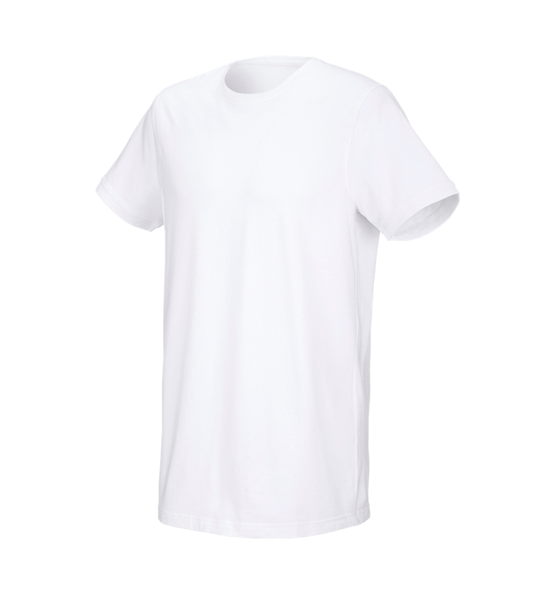 Teman: e.s. T-shirt cotton stretch, long fit + vit 2