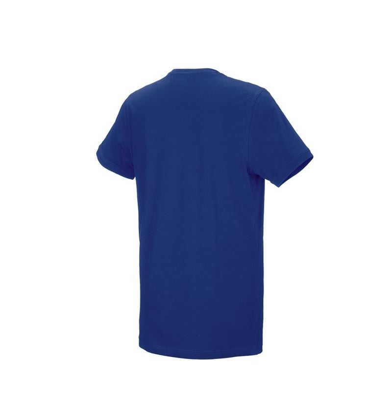 Gardening / Forestry / Farming: e.s. T-shirt cotton stretch, long fit + royal 3